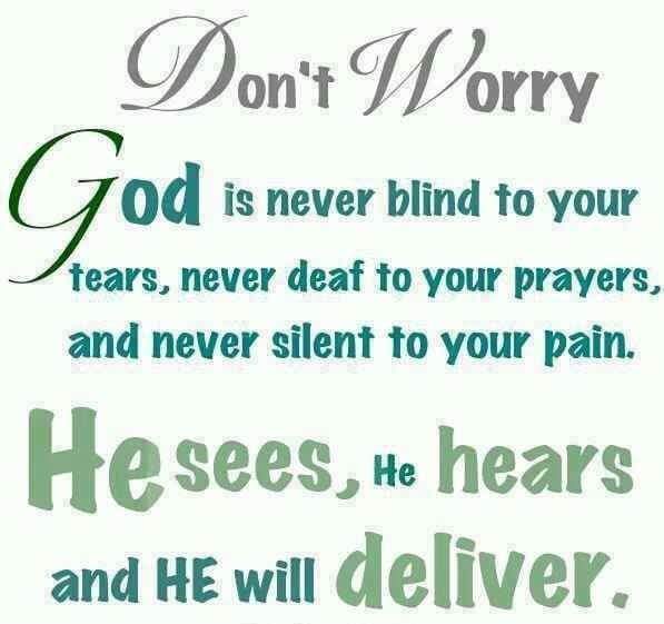 God hears your prayers
